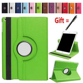 Etui til Apple iPad Mini 5 5 7,9 tommer 2019 360 360 Roterende Flip Cover A2133 A2124 A2126 A2125 Auto Vågn Op Proteceive Shell