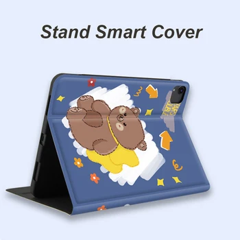 Etui til iPad Pro 11 2020 2018 Med Blyant Indehaveren Læder Auto Vågne Op Søvn Smart Tablet Cover Case til iPad Pro 12.9 2020