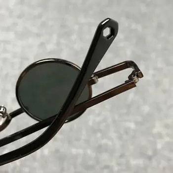 Evove Glas Solbriller Mandlige Små Runde Briller Ekstra Smalle Steampunk Mænd Kvinder Unisex Vintage