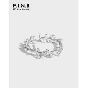 F. I. N. S 2021 Oprindelige Design, Trendy Olive Branch 925 Sterling Sølv Åben Ring Koreansk Mode Fine Sølvringe Fine Smykker