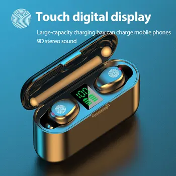 F9-13 TWS Touch Tre Ægte Digital Display, Bluetooth 5.1 Headset Musik Spillet Call Sport Mode Hovedtelefoner Til Huawei Apple