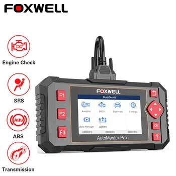 FOXWELL NT604 Elite OBD2 Professionel Scanner Airbag ABS Motor, Transmission System Live Data Print OBD-2 Bil Diagnostiske Værktøjer