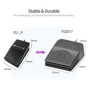 FS2017U1 Foot Switch Control-Tasten nede, Tilpasset Computerens Tastatur Action Pedal for Udstyr, Instrumenter, Computere Kontor