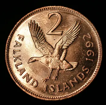 Falklandsøerne 2p Amerika Mønter Indretning Nye Originale Mønt UNC-Erindringsmønt Edition Ægte