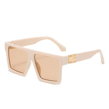 Fashion Square Kvinder Vintage Solbriller Damer Beskyttelsesbriller Nuancer Briller Brand Designer Overdimensionerede solbriller UV400 Gafas De Sol