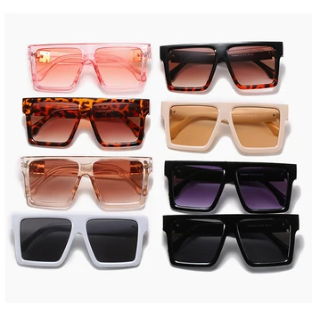 Fashion Square Kvinder Vintage Solbriller Damer Beskyttelsesbriller Nuancer Briller Brand Designer Overdimensionerede solbriller UV400 Gafas De Sol