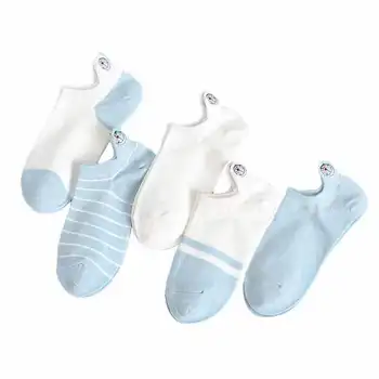 Fashionable sokker børn båd sokker af bomuld tråd lavvandede munden lav top hæl broderi koreanske Dejlig Japansk koreansk foråret