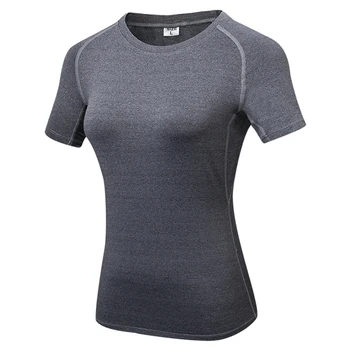 Faste Yoga-Shirts Kvindelige Kører Bluse Toppe Kompression Sportstøj Fitness Tights Hurtig Tørring Fitness Tøj Rashguard Undertøj