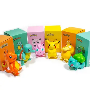 Figuras de acción de Pokémon, Charmander, Cleffa, Pikachu, Bulbasaur, Squirtle, Psyduck, Lomme, Monster, Poké, juguete de una p