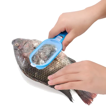 Fiskeskæl Skraber Fiskeskæl Hud Remover Scaler Og Kniv Musling Oplukker Køkken Gadgets Fisk Rengøring Af Værktøj