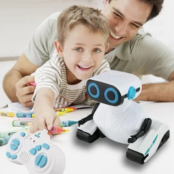 Fjernbetjeningen Robot 2,4 GHz Smart Robot Legetøj Med Walking Dans, Musik, Lys Funktion RC Smart Robot Legetøj Til Chidlren Drenge Gave