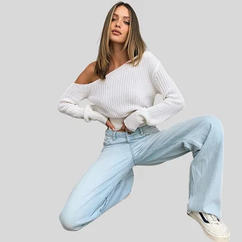 Flare Jeans Bukser Kvinder Vintage Denim Damer Jeans Kvinder Med Høj Talje Mode Stretch Bukser Lomme Plus Size Brede Ben Jeans