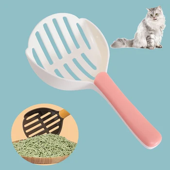 Flerfarvet Kattegrus Skovl Hule Plastik Pooper Pet Cleanning De Værktøjer, De Bruger Nem Kreative Cat Sand Scoopers Pet Supplies