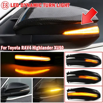 Flyder Dynamisk blinklys Lampe Repeater Stearmer Side Spejl Baggrund For Toyota RAV4 XA40 Highlander XU50 Noah R80 4Runner