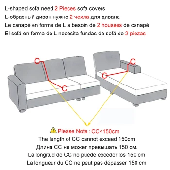 Fodbold sofabetræk til stuen Elastisk Stretch Slipcovers Gennemskåret Sofa Dække L Form 1/2/3/4 Pladser