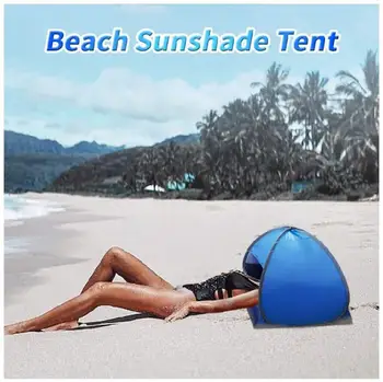 Foldbar Strakt Bærbare Solen, Læ Mini Hoved Pop Up Telt Til Stranden Solbadning Vindtæt Sand Bevis Udendørs Udstyr