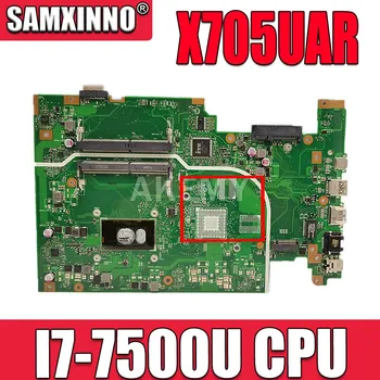 For ASUS Vivobook 17 X705UQ X705UAP X705UAR X705UA X705U X705NA Laptop bundkort Bundkort I7-7500U CPU-2.7 GHZ
