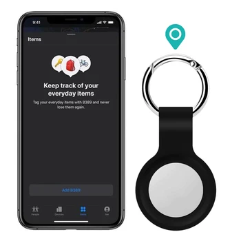 For Apple Airtags Flydende Silikone Beskyttelses-Ærme For Apple Locator Tracker Anti-tabte Enhed Nøglering Beskyttende Muffe Varmt