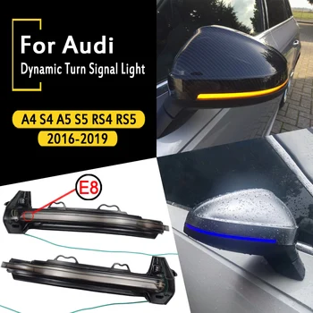 For Audi A4 S4 RS4 B9 2016-2019 A5 S5 RS5 Dynamisk blinklys LED Lys sidefløj bakspejlet Indikator Sekventiel Blinklys