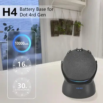 For E Cho Dot 4 Smart Højttaler Nye Bærbare Trådløse Oplader Batteriet Base Stå Monteringsbeslag-Dockingstation Hot Salg