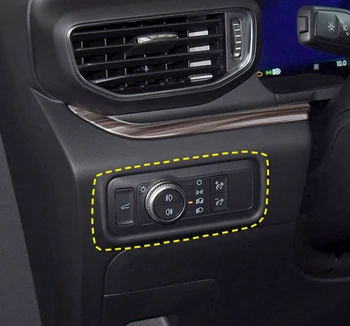 For Ford Explorer U625 2020 2021 Forlygte-Knapperne Controller Panel Frame Cover Trim Bil Styling