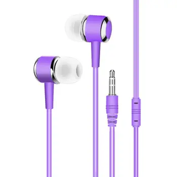 For Iphone For Xiaomi MP3 Ipad Plating Silikone Øreprop Stereo-Bass-Hovedtelefoner Hovedtelefoner Kablet Flettet Ørestykker I Øret Earbus 3,5 mm