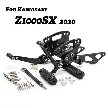 For Kawasaki Z1000SX Z 1000 Z1000 SX 1000SX 2020 CNC-Quick Shifter Rearset Footpeg Fodstøtte Justerbar fodstøtte Pedal Pinde Bag