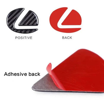 For Lexus IS F Sport GS ES RX NX Carbon Fiber Rat Emblem Decal Sticker