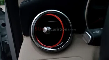 For Mercedes-Benz V Klasse W447 2016 Røde Side Air Condition Vent Outlet Ring Trim 4stk