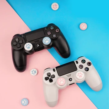 For Nintendo Switch Spil, Tilbehør Pro Controller Tommelfinger Greb Bløde Sager Kawaii Kat Paw Pink Caps For Joystick, Gamepad Dække