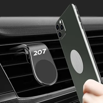 For Peugeot 207 luftskrue Klip montering Magnet Mobile Stå GPS-Display bil Styling Tilbehør Metal Magnetisk Bil telefonholder