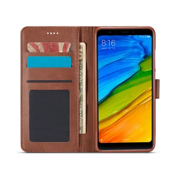For Redmi 5 Plus Tilfælde Læder Vintage Wallet Tilfælde, Xiaomi Redmi Note 7 Pro Case Magnetisk Flip-Kortholderen For Redmi 7