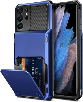 For Samsung Galaxy S21 Ultra Tegnebog Kreditkort Indehaveren Slot Lomme Cover til Samsung GalaxyS21 Galaxy S21 S 21 Plus Ultra Sag
