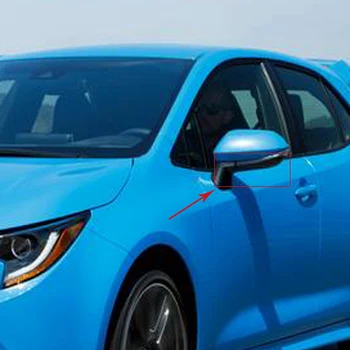 For Toyota Corolla Sport Hatchback 2019 2020 ABS Chrome Side Door Rear View Mirror, Søjle Trim Dække Anti-Rub Strimler Klistermærker