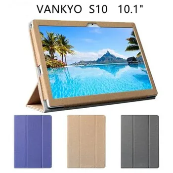 For VANKYO S10 læder case 10.1 tommer tablet PC-S10 beskyttende dække anti-fald beslag beskyttende shell