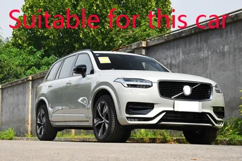 For Volvo XC90 2019 2020 Bil Tilbehør i Rustfrit Stål Front kofanger lavere middelklasse grid trim