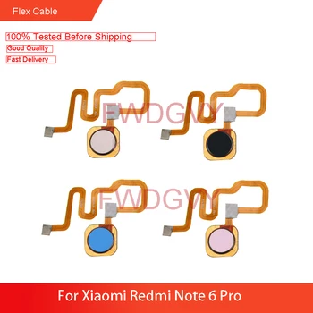 For Xiaomi Redmi Note 6 Pro Fingerprint Sensor Hjem-Knappen Nede Touch-ID Flex Kabel