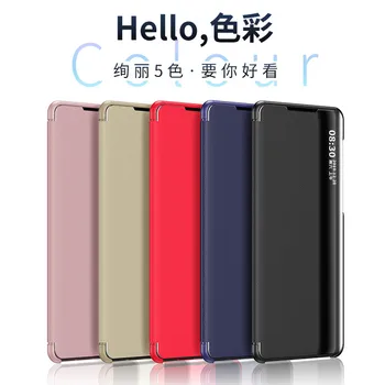 For Xiaomi Redmi Note 8 8T 9S Tilfælde Luksus PU Læder Smart Flip Side Vindue Tilbage Dække for Redmi Note 9 Pro MaxPhone Sag