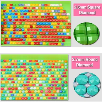 Fuld Square/Runde Bor DIY Diamant Maleri 
