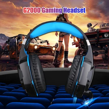 G2000 3,5 mm headset bærbare desktop-computer spil, musik headset tung bas med mikrofon headset Med lyd kabel