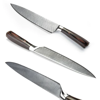 GRANDSHARP køkkenkniv 8 Tommer Rustfri Stål kokkeknive Kød, Fisk, Grøntsager Madlavning Værktøjer Køkken Tilbehør Pakka Håndtag