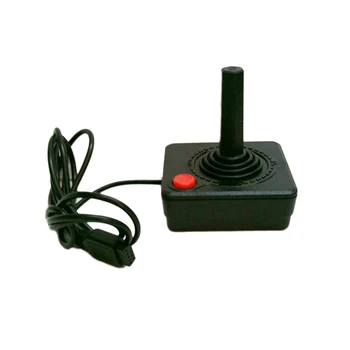 Gaming Joystick Controller Til Atari 2600 Tommelfinger Spil Rocker Udskiftning Af 4-Vejs Enkelt Håndtag Handling Knappen Sort Konsol System