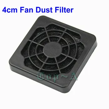 Gdstime 50 Stk Plast Sort 4cm Støvtæt Filter Støv Vagt For 40mm*40mm PC Tilfældet Køligere Ventilator 40mm