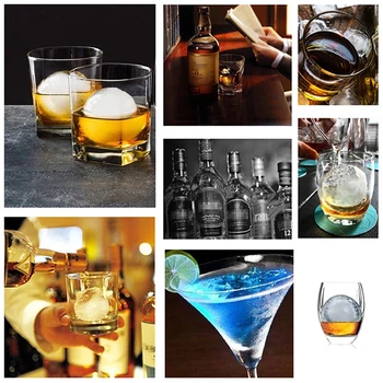 Gennemsigtig Is Gør Formen For Whisky Cocktail Drink Silikone Kugle Is Skimmel Køkken Is Kugle Form Sommer Tilbehør