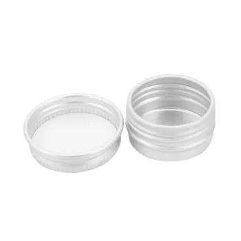 Genopfyldelige Beholdere Af Aluminium Tom Kosmetiske Sølv Max Skrue Jar Bærbare Rejse Tin Kassen Makeup Creme Lip Balm Potter