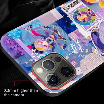 Genshin Indvirkning Animationsfilm Silikone Case Coque Til iPhone 12 11 Pro Max X XS Antal XR 7 8 6 6S Plus Bløde Telefonen Shell Dække Funda Boliger