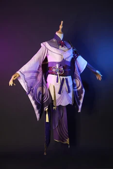 Genshin Indvirkning Raiden Shougun Cosplay Kostume Ba ' al Halloween Outfit Komplet Sæt COSPLAYONSEN