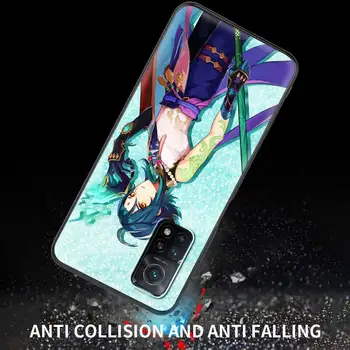 Genshin Indvirkning Xiao Spil Telefonen Tilfældet for Xiaomi Poco X3 NFC Mi 11 Soft Shell for Redmi Bemærk 9S 8 Pro 9 7 8T 9C 9A Silikone Cover