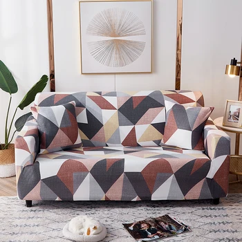 Geometriske Sofa Dække Slipcovers Elastisk All-inclusive Sofaen Tilfældet for Anden Form Sofa Loveseat Stol L-Stil, Sofa Sag