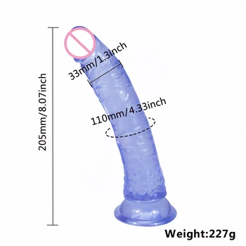 Godes glas realistisk dildo til anal gode hæld sodomie godemichet vibrador consolador feminino masculino sugekop dildoer